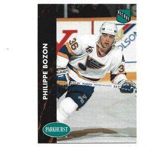 1992 French Parkhurst Philippe Bozon St. Louis Blues Rookie Hockey Card [h82]